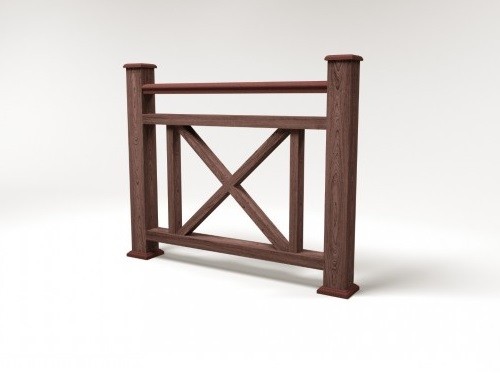 Ограждение из ДПК FG2 шоколад купить в Калаче-на-Дону