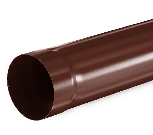 Водосток Aquasistem, система 150/100 - Труба водосточная 1.00м RAL 8017 Коричневый купить в Калаче-на-Дону