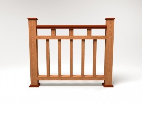 Ограждение из ДПК FG1 терракот купить в Калаче-на-Дону