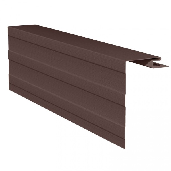 Приоконная планка (околооконный профиль) для сайдинга, коричневый купить в Калаче-на-Дону