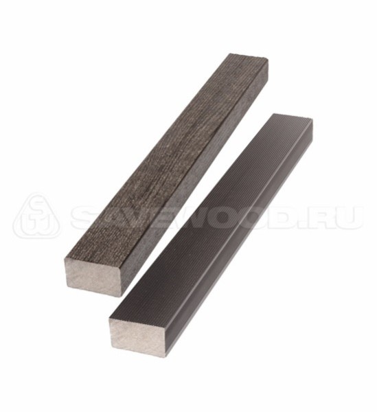 Брус лавочный ДПК полнотелый Savewood тёмно-коричневый купить в Калаче-на-Дону