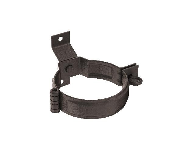 Водосток Aquasistem, Система 150/100 - Декоративный хомут трубы под дерево с комплектом крепления RR 32 Тёмно-коричневый matt купить в Калаче-на-Дону