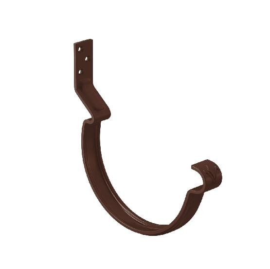 Водосток Aquasistem, система 125x90 - Крюк крепления желоба короткий RAL 8017 Коричневый купить в Калаче-на-Дону