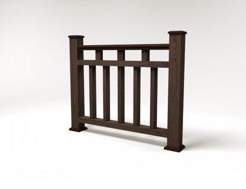 Ограждение из ДПК FG1 венге купить в Калаче-на-Дону