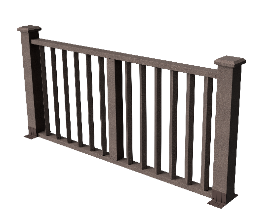 Ограждения декоративное ДПК GRINDERDECO Бруклин венге купить в Калаче-на-Дону