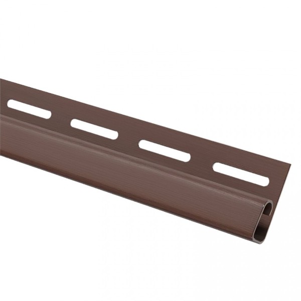 Финишная планка (завершающая полоса) для сайдинга, коричневый купить в Калаче-на-Дону