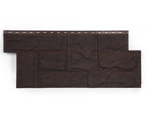 Фасадная панель T-Сайдинг-Гранит Леон ЭКО-2 Венге купить в Калаче-на-Дону