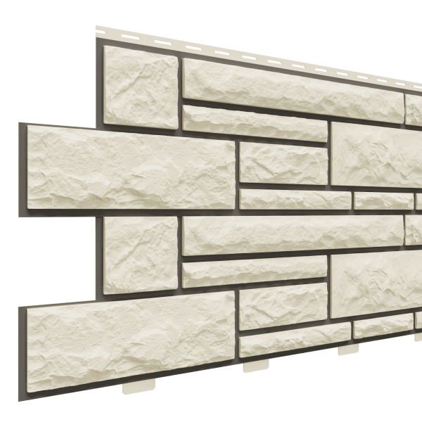 Фасадная панель Доломит, Брусчатка Доломит Слоновая кость (2м) купить в Калаче-на-Дону