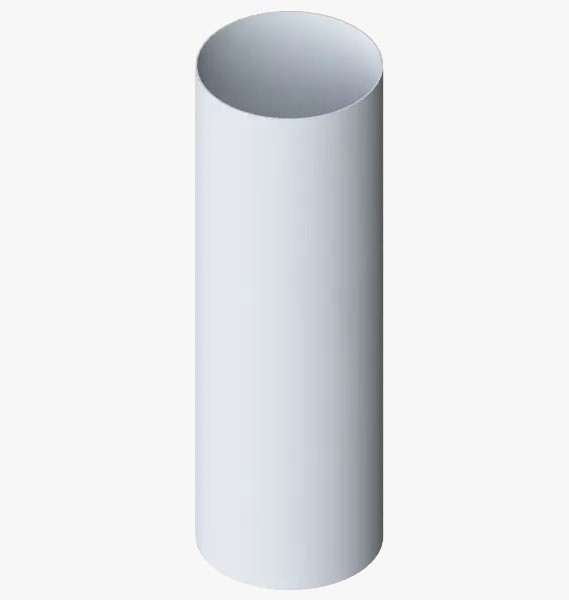 Водосток Альта-Профиль ПВХ – Труба водосточная 4м (белый) купить в Калаче-на-Дону