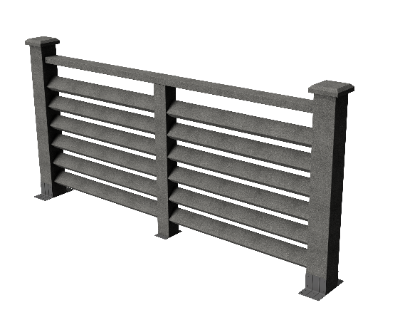 Ограждения декоративное ДПК GRINDERDECO Босфор серый базальт купить в Калаче-на-Дону