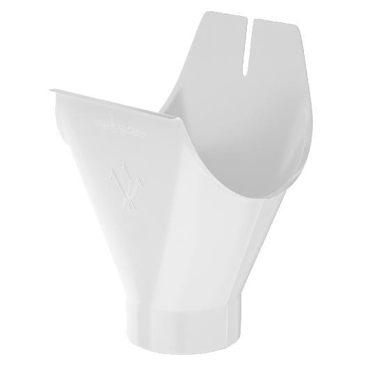 Водосток Aquasistem, система 150x100 - Воронка желоба RR 20 Мраморно-белый купить в Калаче-на-Дону