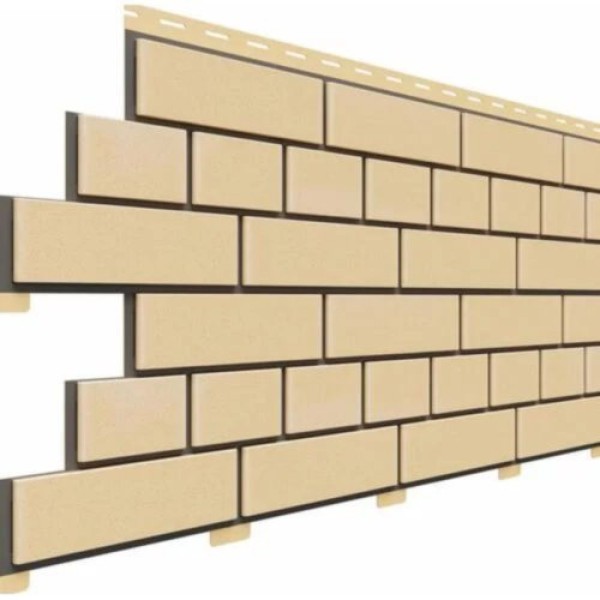 Фасадная панель Доломит Кирпич, Светло-желтый купить в Калаче-на-Дону