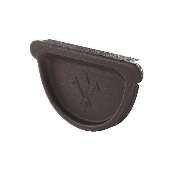 Водосток Aquasistem, Система 150/100 - Заглушка универсальная с резиновым уплотнителем RR 32 Тёмно-коричневый matt купить в Калаче-на-Дону