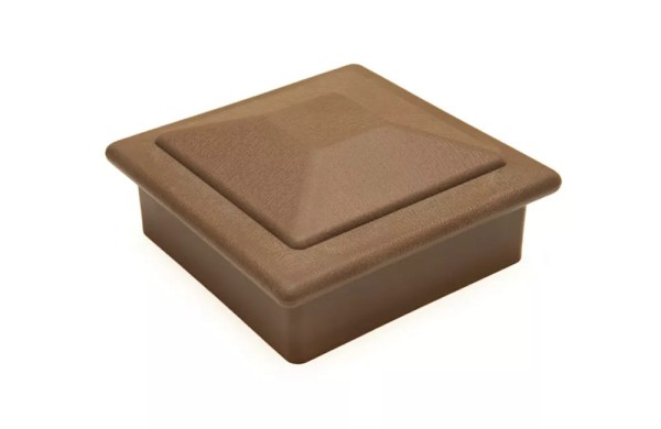 Крышка верхняя ПВХ для столба Deckart 125х125 Шоколад купить в Калаче-на-Дону