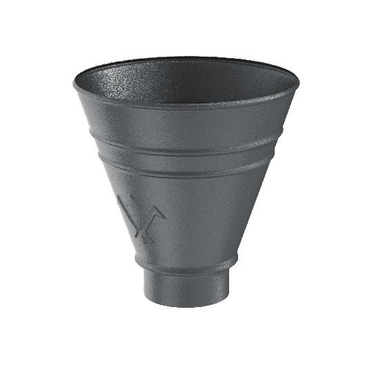 Водосток Aquasistem, Система 125/90 - Воронка водосборная круглая RR 23 Маренго matt купить в Калаче-на-Дону