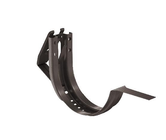 Водосток Aquasistem, система 150/100 - Крюк крепления желоба короткий регулируемый RR 32 Тёмно-Коричневый купить в Калаче-на-Дону