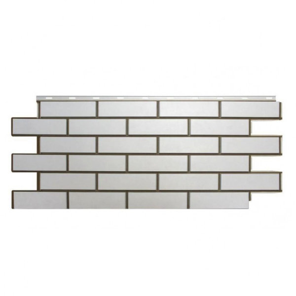 Фасадная панель Nordside, Гладкий Кирпич, Белый купить в Калаче-на-Дону