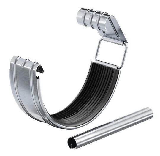 Водосток Aquasistem, Система 150/100 - Соединитель желоба с уплотнителем оцинковка купить в Калаче-на-Дону