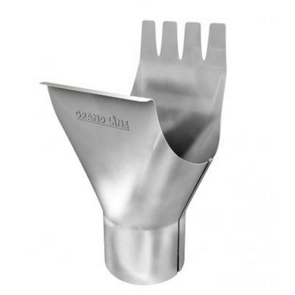 Водосток Grand Line 150x100 – Воронка желоба RAL 9003 купить в Калаче-на-Дону