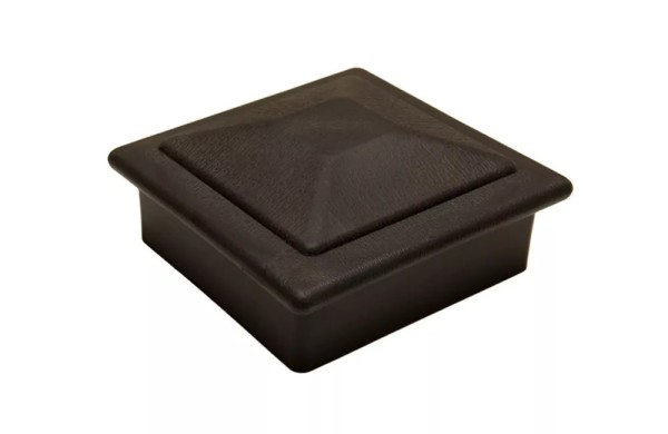 Крышка верхняя фигурная ПВХ для столба Deckart 100х100 Графит купить в Калаче-на-Дону