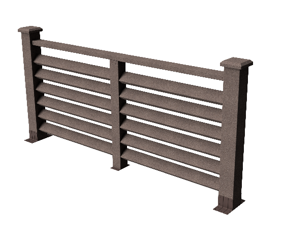 Ограждения декоративное ДПК GRINDERDECO Босфор венге купить в Калаче-на-Дону
