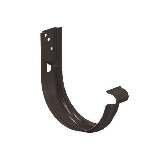 Водосток Aquasistem, система 150/100 - Крюк крепления желоба универсальный RR 32 Тёмно-Коричневый купить в Калаче-на-Дону