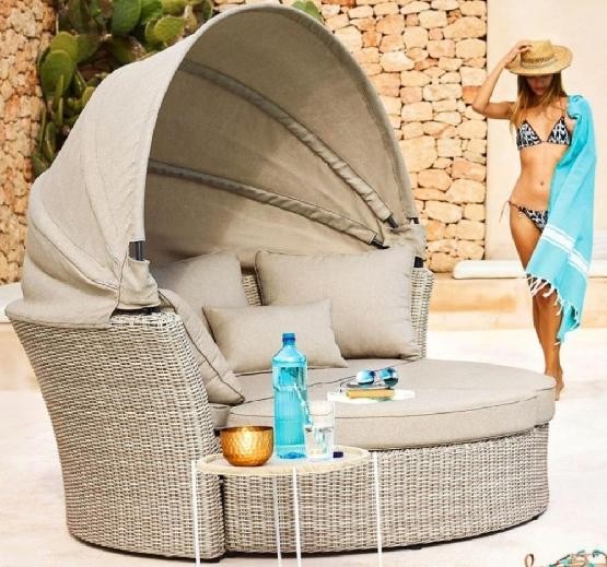 Диван-Трансформер AFINA плетеный из иск. ротанга AFM-325 Beige купить в Калаче-на-Дону