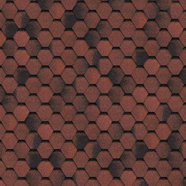 Гибкая черепица Shinglas, серия Финская,коллекция Соната – Красный купить в Калаче-на-Дону