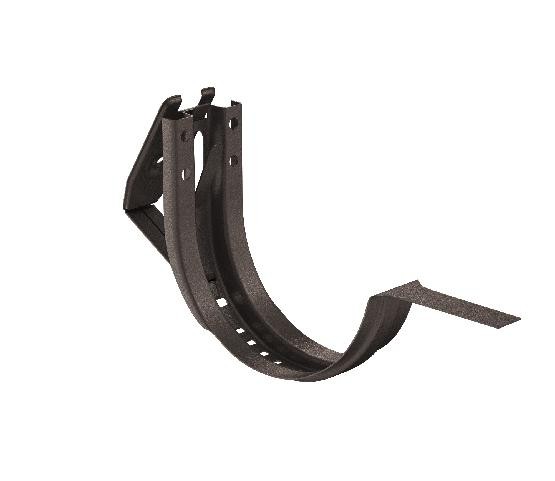 Водосток Aquasistem, Система 150/100 - Крюк крепления желоба короткий регулируемый RR 32 Тёмно-коричневый matt купить в Калаче-на-Дону