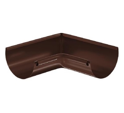 Водосток Aquasistem, система 125x90 - Угол желоба, внутренний 90° RAL 8017 Коричневый