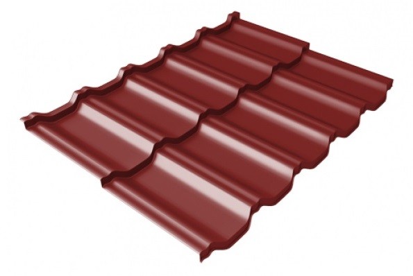 Металлочерепица модульная Квинта Uno Grand Line c 3D резом 0,45 PE RAL 3011 коричнево-красный купить в Калаче-на-Дону