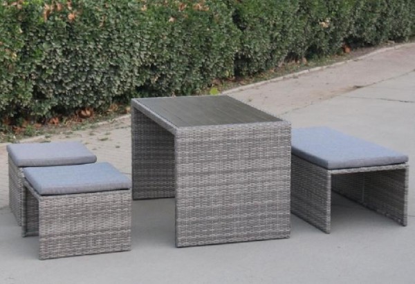 Диван-Трансформер AFINA плетеный из иск. ротанга S330G-W78 Grey купить в Калаче-на-Дону