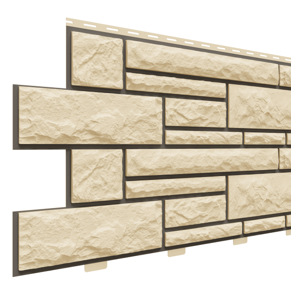 Фасадная панель Доломит, Брусчатка Доломит Шампань (3м) купить в Калаче-на-Дону