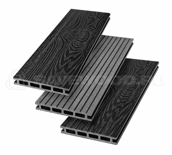 Террасная доска из ДПК SW Carpinus (T) — двухсторонняя черный купить в Калаче-на-Дону