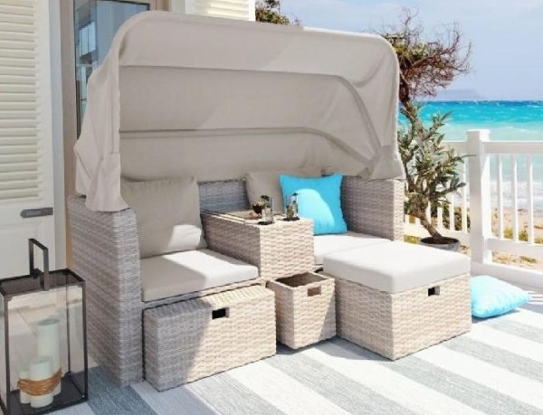 Комплект мебели AFINA плетеной из иск. ротанга AFM-330 Beige купить в Калаче-на-Дону