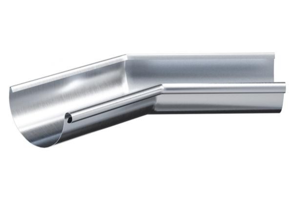 Водосток Aquasistem, Система 150/100 - Угол желоба внутренний  оцинковка 135° купить в Калаче-на-Дону