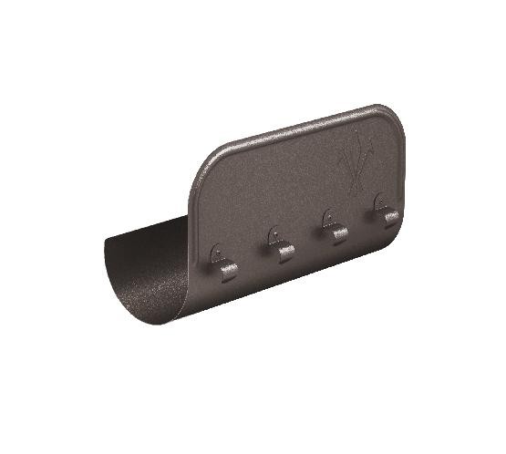 Водосток Aquasistem, Система 150/100 - Ограничитель перелива прямой RR 32 Тёмно-коричневый matt купить в Калаче-на-Дону