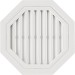Восьмиугольная фронтонная вентиляционная решётка, Белая купить в Калаче-на-Дону