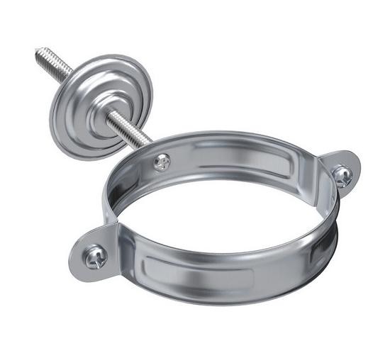 Водосток Aquasistem, Система 150/100 - Хомут для крепления трубы оцинковка купить в Калаче-на-Дону