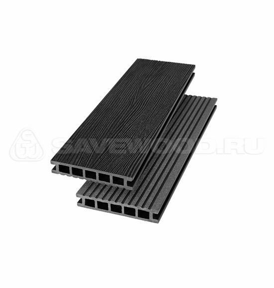 Террасная доска из ДПК SW Ornus радиальный распил черный купить в Калаче-на-Дону