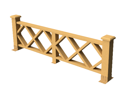 Ограждения декоративное ДПК GRINDERDECO Миллениум песчаник купить в Калаче-на-Дону