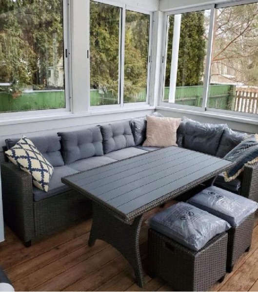 Комплект мебели AFINA плетеной из иск. ротанга AFM-307G-Grey купить в Калаче-на-Дону