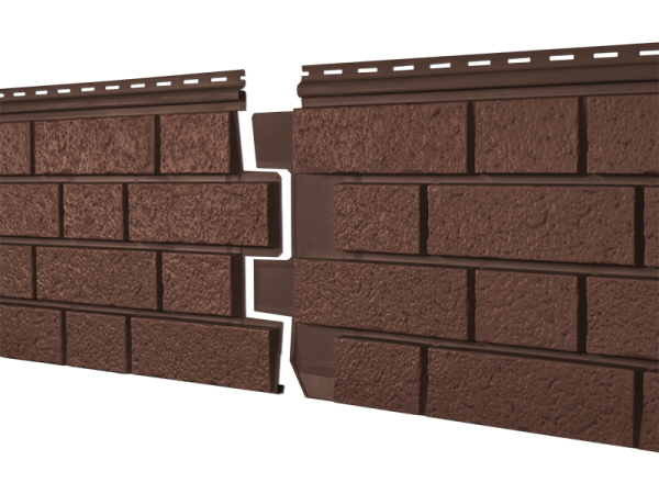 Фасадная панель Ю-пласт Стоун Хаус S-Lock Клинкер терракотовый купить в Калаче-на-Дону