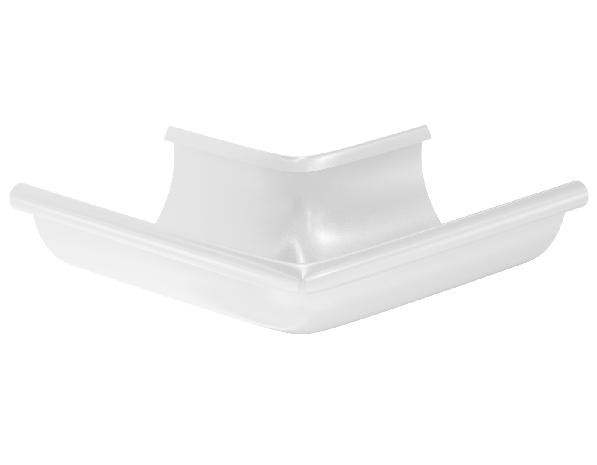 Водосток Aquasistem, система 150x100 - Угол желоба, наружный 90° RR 20 Мраморно-белый купить в Калаче-на-Дону