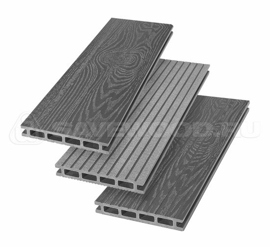 Террасная доска из ДПК SW Carpinus (T) — двухсторонняя графит купить в Калаче-на-Дону