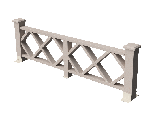 Ограждения декоративное ДПК GRINDERDECO Миллениум выбеленый дуб купить в Калаче-на-Дону