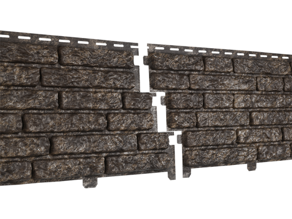 Фасадная панель Ю-пласт Стоун Хаус Кварцит Коричневый купить в Калаче-на-Дону