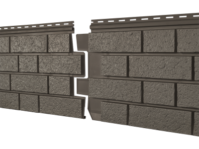 Фасадная панель Ю-пласт Стоун Хаус S-Lock Клинкер бежевый