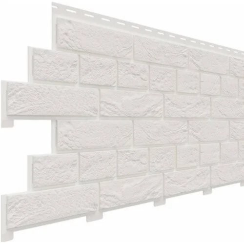 Фасадная панель Доломит Кирпич Славянка Белоснежный купить в Калаче-на-Дону