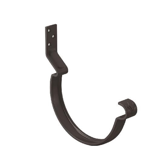 Водосток Aquasistem, система 125x90 - Крюк крепления желоба короткий RR 32 Тёмно Коричневый купить в Калаче-на-Дону